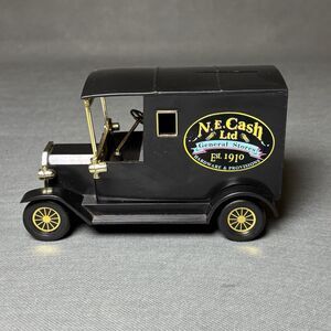 Fourgonnette Tirelire 6" Van Coin Bank Black No 358 Vintage-No Box